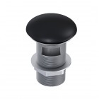 Elita Meble korek klik klak do umywalki okrągły ceramiczny czarny mat 169455