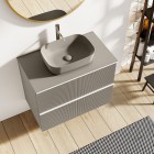 Elita Meble korek klik klak do umywalki okrągły ceramiczny beżowy mat 169457