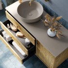 Elita Meble korek klik klak do umywalki okrągły ceramiczny beżowy mat 169457