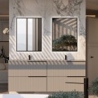 Elita Meble Sharon Square lustro LED 60x80 cm czarne 169515