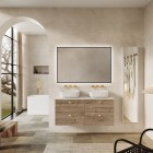 Elita Meble Sharon Square lustro LED 120x80 cm czarny mat 169518