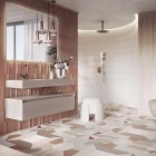 Elita Meble Sharon Square lustro LED 120x80 cm złote 169522