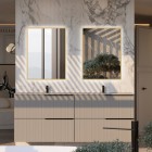 Elita Meble Sharon Square lustro LED 60x80 cm złote 169519