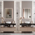 Elita Meble Sharon Square lustro LED 60x80 cm złoto różowe 169523