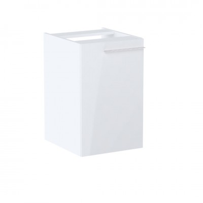 Roca Ella kontener 40 cm wiszący z koszem cargo biały połysk A857774806