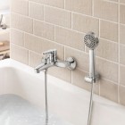 Roca Arola bateria wannowa z zestawem natryskowym chrom A5A0A6AC0K