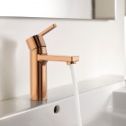 Roca Naia bateria umywalkowa Cold Start bez korka złoto różowe A5A3A96RG0