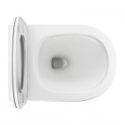 Omnires Ottawa miska WC wisząca bezkołnierzowa z deską wolnoopadającą biały mat OTTAWAMWBM