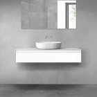 Oltens Vernal szafka 120 cm podumywalkowa wisząca biały połysk 60012000