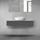 Oltens Vernal szafka 120 cm podumywalkowa wisząca grafit mat 60012400