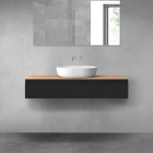 Oltens Vernal szafka 120 cm podumywalkowa wisząca czarny mat 60012300