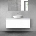 Oltens Vernal szafka 120 cm podumywalkowa wisząca biały połysk 60016000