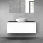 Oltens Vernal szafka 120 cm podumywalkowa wisząca biały połysk 60016000