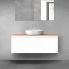 Oltens Vernal szafka 120 cm podumywalkowa wisząca biały połysk 60016000