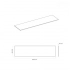 Oltens Vernal blat 180 cm naszafkowy slim biały połysk 63009000