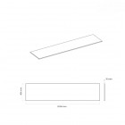 Oltens Vernal blat 200 cm naszafkowy slim biały połysk 63010000