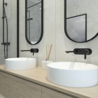 Deante Arnika Nero bateria umywalkowa podtynkowa czarny mat BQA N54L