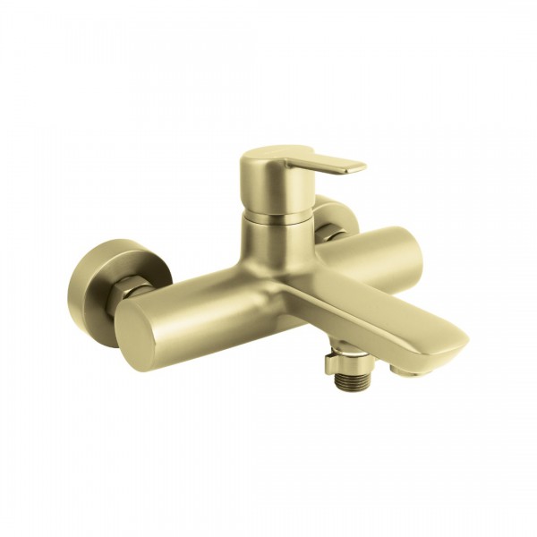 Deante Arnika bateria wannowa ścienna złoto szczotkowane BQA_R10N