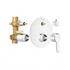 Deante Arnika bateria wannowo-prysznicowa podtynkowa chrom BQA 044P