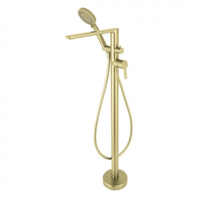 Deante Arnika bateria wannowa wolnostojąca złoto szczotkowane BQA_R17M