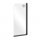 Besco Prime parawan nawannowy 70x140 cm czarny mat PNPB-1S