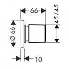 Hansgrohe Metris zawór odcinający S