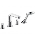 Hansgrohe Metris S bateria wannowa 4-otworowa montaż na brzegu wanny