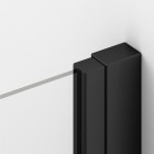 Sanswiss Solino drzwi prysznicowe 110 cm czarny mat SOL3111000607