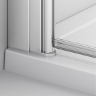 Sanswiss Solino kabina prysznicowa kwadratowa 90 cm lewa SOLF1G0905007+SOLT109005007