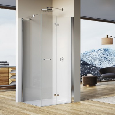 Sanswiss Solino kabina prysznicowa prostokątna 90x80 cm prawa SOLF1D0905007+SOLT108005007