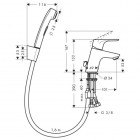 Hansgrohe Focus zestaw Bidette