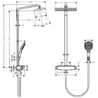 Hansgrohe Raindance Select komplet prysznicowy 360