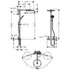 Hansgrohe Raindance Select komplet prysznicowy 300
