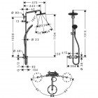Hansgrohe Raindance Select komplet prysznicowy 240