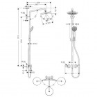 Hansgrohe Croma komplet prysznicowy 220