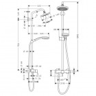 Hansgrohe Croma 100 komplet prysznicowy