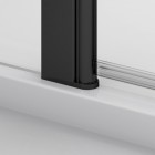 SanSwiss Solino kabina prysznicowa półokrągła 100 cm czarny mat SOR551000607