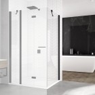 Sanswiss Solino ścianka prysznicowa 75 cm boczna do drzwi czarny mat SOLT107500607