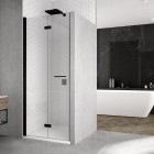 Sanswiss Solino drzwi prysznicowe 80 cm lewe czarny mat SOLF1G0800607
