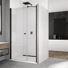 Sanswiss Solino drzwi prysznicowe 120 cm czarny mat SOL3112000607