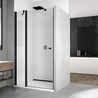 Sanswiss Solino drzwi prysznicowe 120 cm czarny mat SOL1312000607