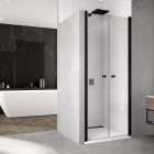 Sanswiss Solino drzwi prysznicowe 75 cm czarny mat SOL207500607