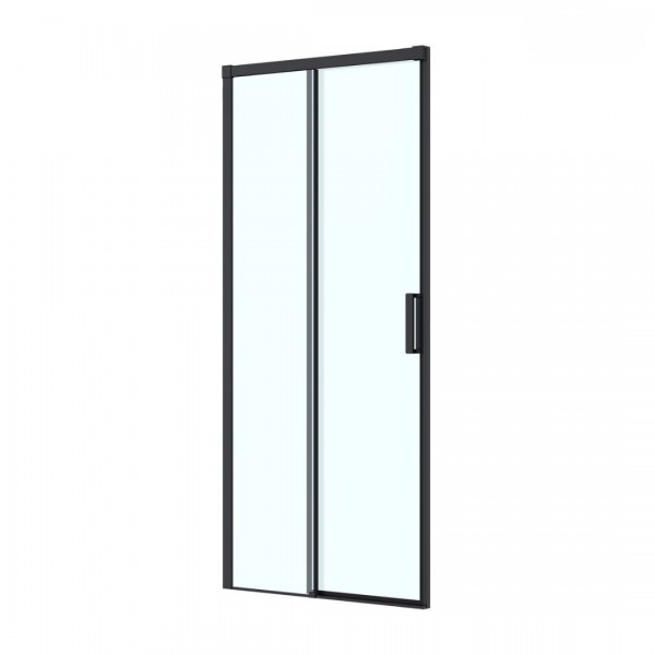 Oltens Breda drzwi prysznicowe 100 cm czarny mat/szkło przezroczyste 21213300