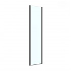 Oltens Breda ścianka prysznicowa 80 cm boczna czarny mat/szkło przezroczyste 22104300