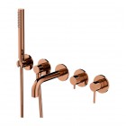 Omnires Y bateria wannowa podtynkowa 5-otworowa miedź połysk Y1237/1SCP