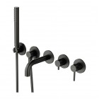 Omnires Y bateria wannowa podtynkowa 5-otworowa grafit Y1237/1SGR