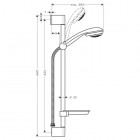 Hansgrohe Crometta 85 zestaw natryskowy 0,65 m 27764000