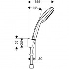 Hansgrohe Croma 100 zestaw prysznicowy 1,25m lub 1,6m 27593000