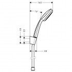 Hansgrohe Croma 100 zestaw prysznicowy 1,25m lub 1,60m 27574000