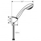 Hansgrohe Crometta 85 zestaw prysznicowy 1,25m lub 1,6m 27576000